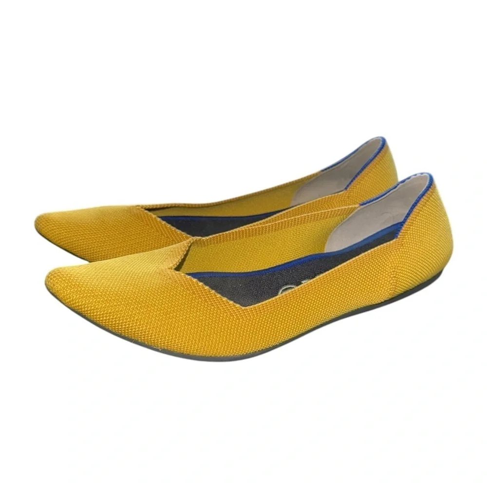 Rothy’s The Point Retired Marigold Yellow Flats Size 10